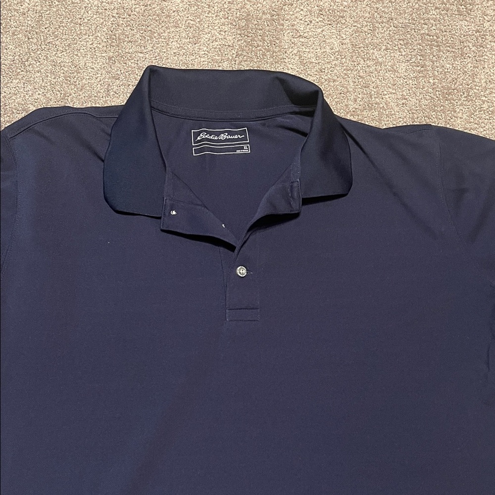 Eddie Bauer Men's Navy Polo Shirt
